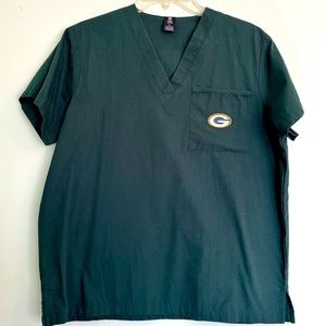 Unisex Green Bay Packers Scrub Top